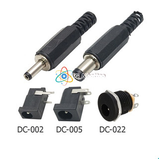 Đầu jack dc, Jack nguồn dc đực cái 5.5x2.1mm các loại chuyên dụng