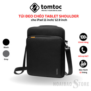 Túi đeo chéo Tomtoc Tablet Shoulder cho iPad 11 inch/ 12.9 inch tránh va đập và trầy xước máy