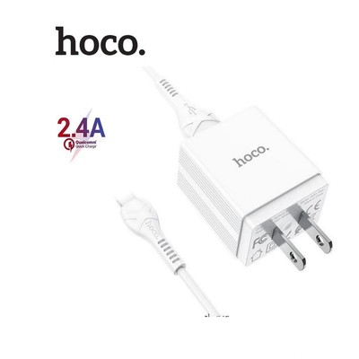 Bộ sạc PD10W Hoco DC01 Plus 1 cổng USB to IP chân dẹt dùng cho ip7/8/X/11/12/13/14 dây dài 1M