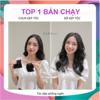Kẹp phím tóc thật làm phồng tóc tàng hình
