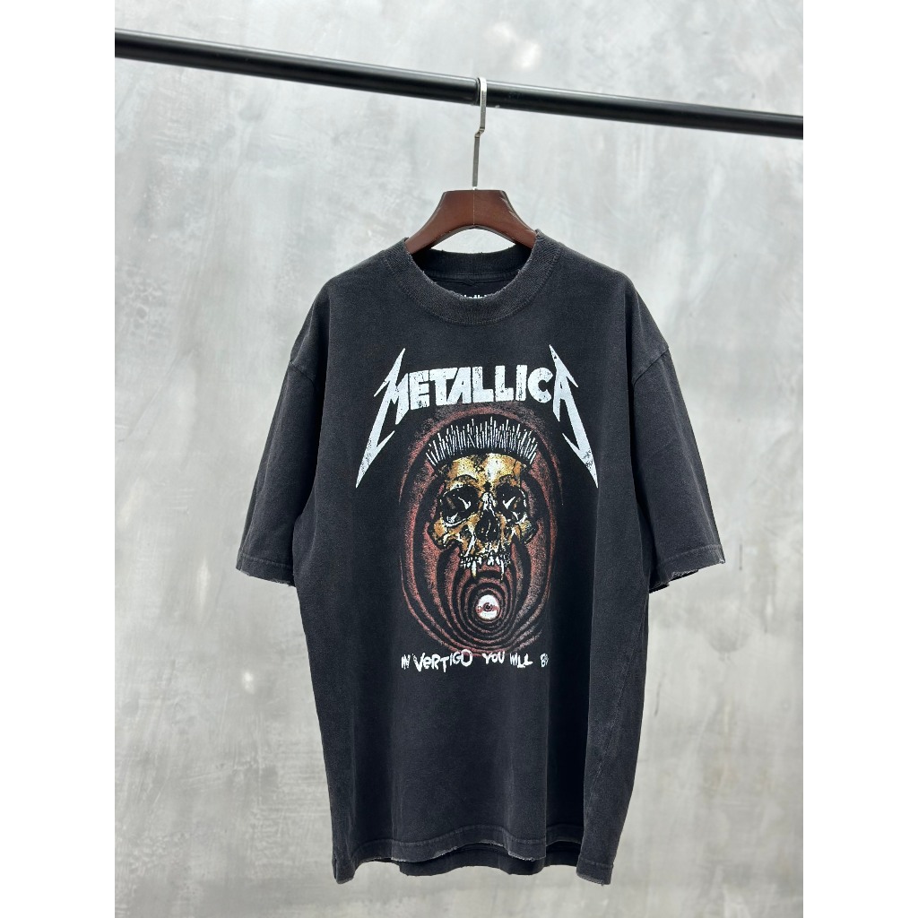 Áo thun wash oversize METALLICA