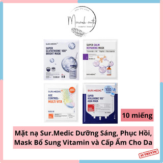 Hộp mặt nạ Sur.medic multi vita trắng da 10 miếng