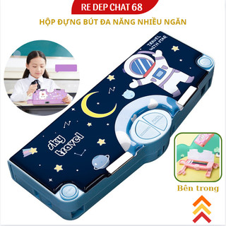 Hộp đựng bút học sinh, hộp đựng bút đa năng nhiều ngăn, hộp bút đa năng
