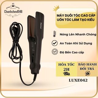Máy Kẹp Ép Duỗi Kemei Cho Tóc Bóng Đẹp, Suôn Mượt LUXE - Bảo Vệ Tóc Không Hư Tổn - LUXE042