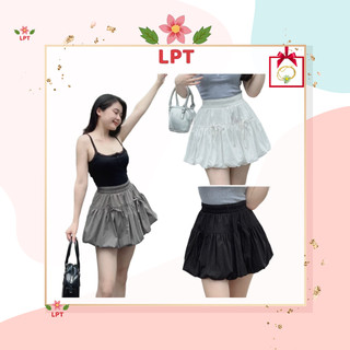 ⭐Chân váy nữ dáng boom bồng đính nơ điều đà bên trong có quần bảo hộ⭐