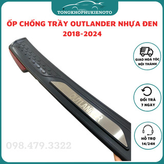 Ốp Chống Trầy Cốp Ngoài Xe Mitsubishi Outlander 2018- 2024, loại nhựa 3D cao cấp