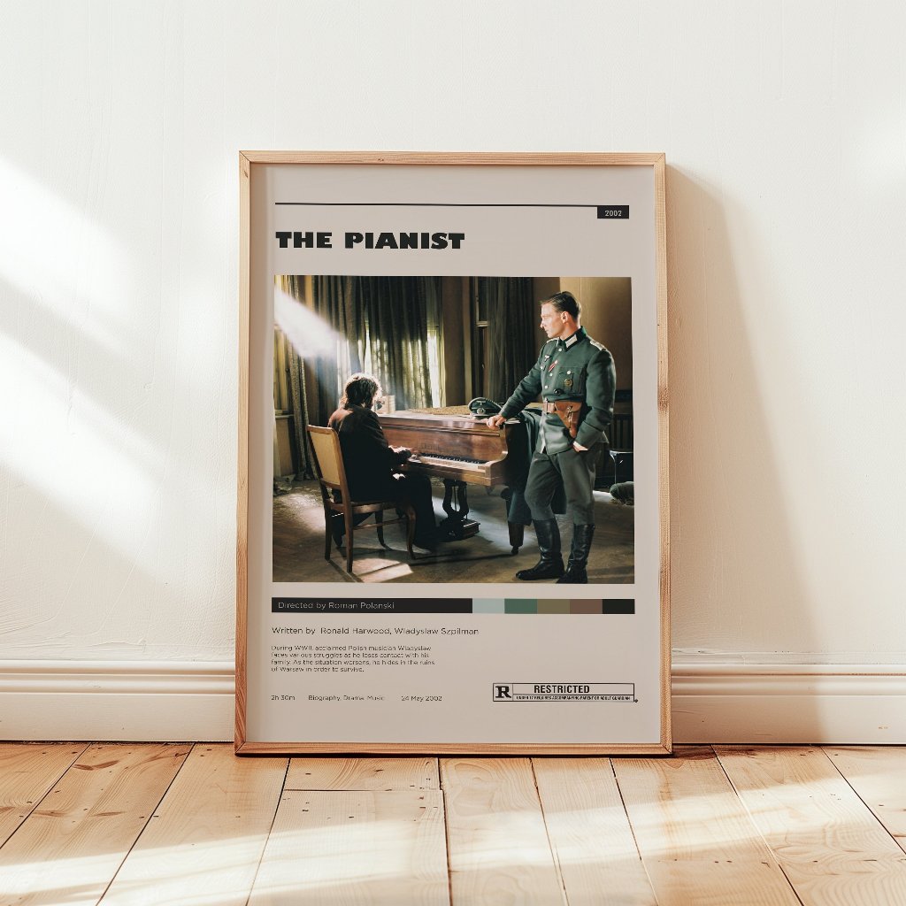 Poster ⭐️ Tranh : Adrien Brody Poster - Tranh Treo Tường - Wall Decor - FreeShip