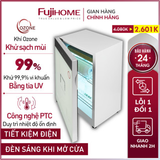 Tủ sấy bát đĩa khử khuẩn UV - Ozone DD68 FUJIHOME, Máy xấy khô đựng chén đũa khử trùng bình sữa