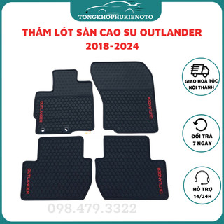 Thảm lót sàn cao su Mishubishi OUTLANDER 2018- 2020, 2021, 2022, 2023,2024 cao cấp loại đúc dày theo xe