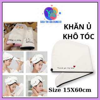 Khăn ủ tóc - khăn quấn ủ tóc lau khô siêu tốc
