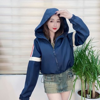 Áo Khoác gió nữ Form lửng 2 lớp , Áo khoác ngoài nữ chống nắng chống gió cản nước nhẹ nhàng mẫu mới 2024 - G71