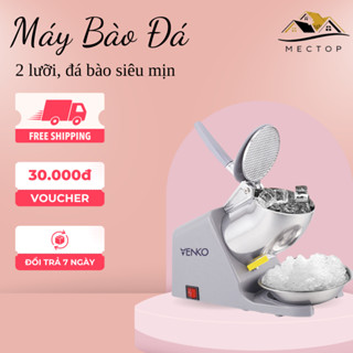 Máy xay đá bào VENKO làm đá tuyết tự động 2 lưỡi 2 nắp VI500 công suất 500W làm đá bào siêu mịn