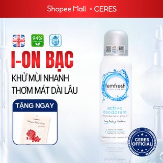 Nước Hoa Vùng Kín Nữ Femfresh Foellie - Xịt Thơm Vùng Kín Active Deodorant 125ml