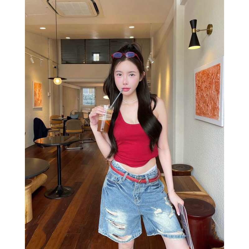 [Hình Thật] Áo Ba Lỗ Dáng Dài Năng Động Thời Trang Phong Cách A71