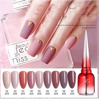 [Xả kho đổi bảng màu] SET Sơn gel AS mã AYX mẫu chai đỏ nhọn 9 chai 15ml siêu HOT siêu xịn