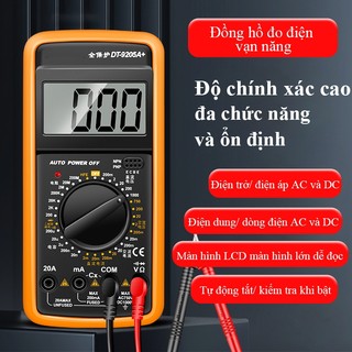 Đồng hồ vạn năng điện tử delixi đồng hồ vạn năng dt9205a kỹ thuật số phiên bản mới dòng điện dt9205a xl830l dt832