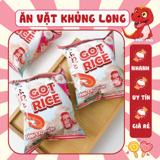 Bánh gạo phồng tôm GOT RICE vị tôm sốt cay Want Want ( gói 25g) - Ăn vặt Khủng Long