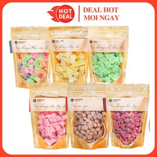 Kẹo langfarm dâu tằm/dâu tây/me cay/nha đam/bắp/thập cẩm cứng/dẻo đặc sản đà lạt