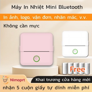 máy in nhiệt bluetooth Máy In Di Động Mini In địa chỉ, tệp, mã vạch, nhãn, ảnh.