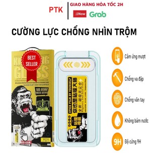 Bộ Kính cường lực  Wek Hàng Cao Cấp WTP-TC07  tự dán ,khung Nano chống bụi màng loa 11 12 13 14 15 Pro Max..