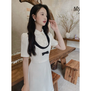 𝐒𝐄𝐃𝐔𝐈𝐒𝐀𝐍𝐓.𝐑𝐄𝐕 - 𝐋𝐎𝐕𝐄 𝐒𝐈𝐆𝐇𝐓 𝐃𝐑𝐄𝐒𝐒 - Váy dạ trắng kem mỏng phối ren thanh lịch