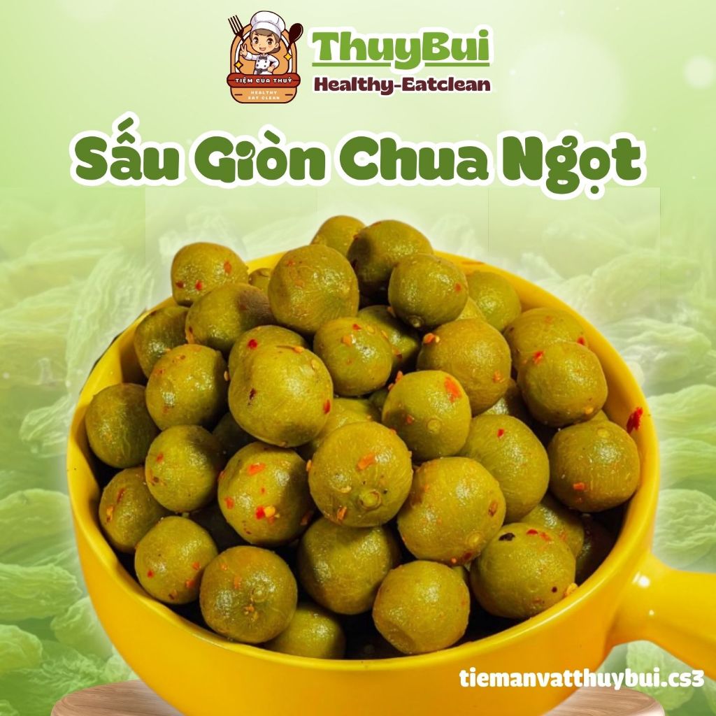 Sấu Giòn Cay Chua Ngọt, Sấu Tươi Giòn Ngon Đặc Sản Hà Nội