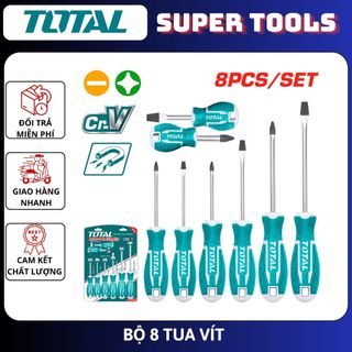 Đồ nghề total bộ 8 tua vít tht250608