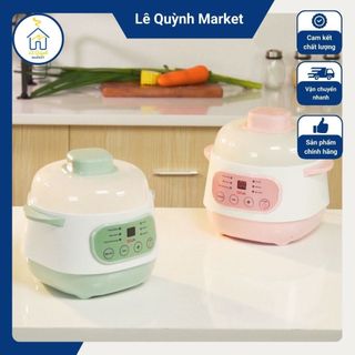 Nồi Nấu Cháo Chậm SEKA Kèm Xửng Hấp Thiết Kế Đa Năng - Nồi Ăn Dặm Cho Bé 6 Chức năng - Lê Quỳnh Market