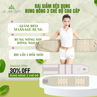 Đai Massage Giảm Mỡ Bụng Đai Giảm Béo Fuyuan HY-A071 Đai Rung Quấn Nóng Hồng Ngoại Tan Mỡ Bụng