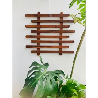 [KHÔNG KHOAN TƯỜNG] Giàn gỗ ngang trang trí ban công, chịu mưa nắng, không cần khoan tường