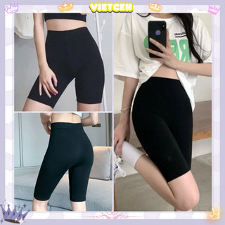 Quần legging lửng nữ nâng mông VIETCEN quần legging đùi tập gym cạp chun co giãn xuất Hàn