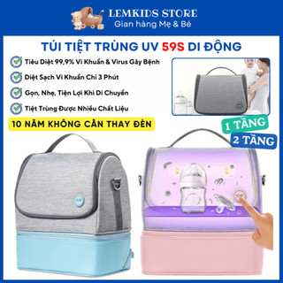 Máy tiệt trùng bình sữa di động, Túi khử trùng tia UV tiệt trùng máy hút sữa, bình sữa, đồ ăn, đồ chơi trẻ em đa năn 59S