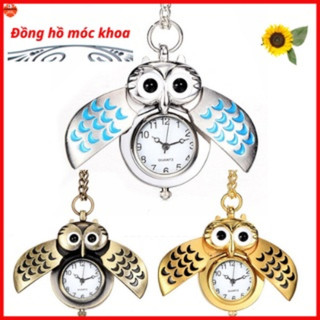 Đồng hồ nam bỏ túi hình chim cú phong cách vintage
