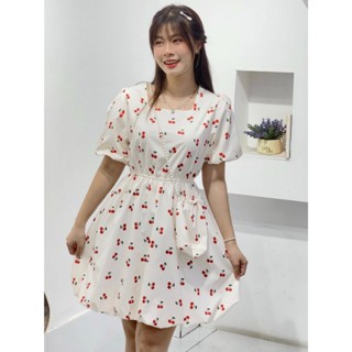 Đầm hoa nhí kèm túi đeo dễ thương form dáng xòe che khuyết điểm lưng chun hack eo - [dam90] - Xàm Xí Shop