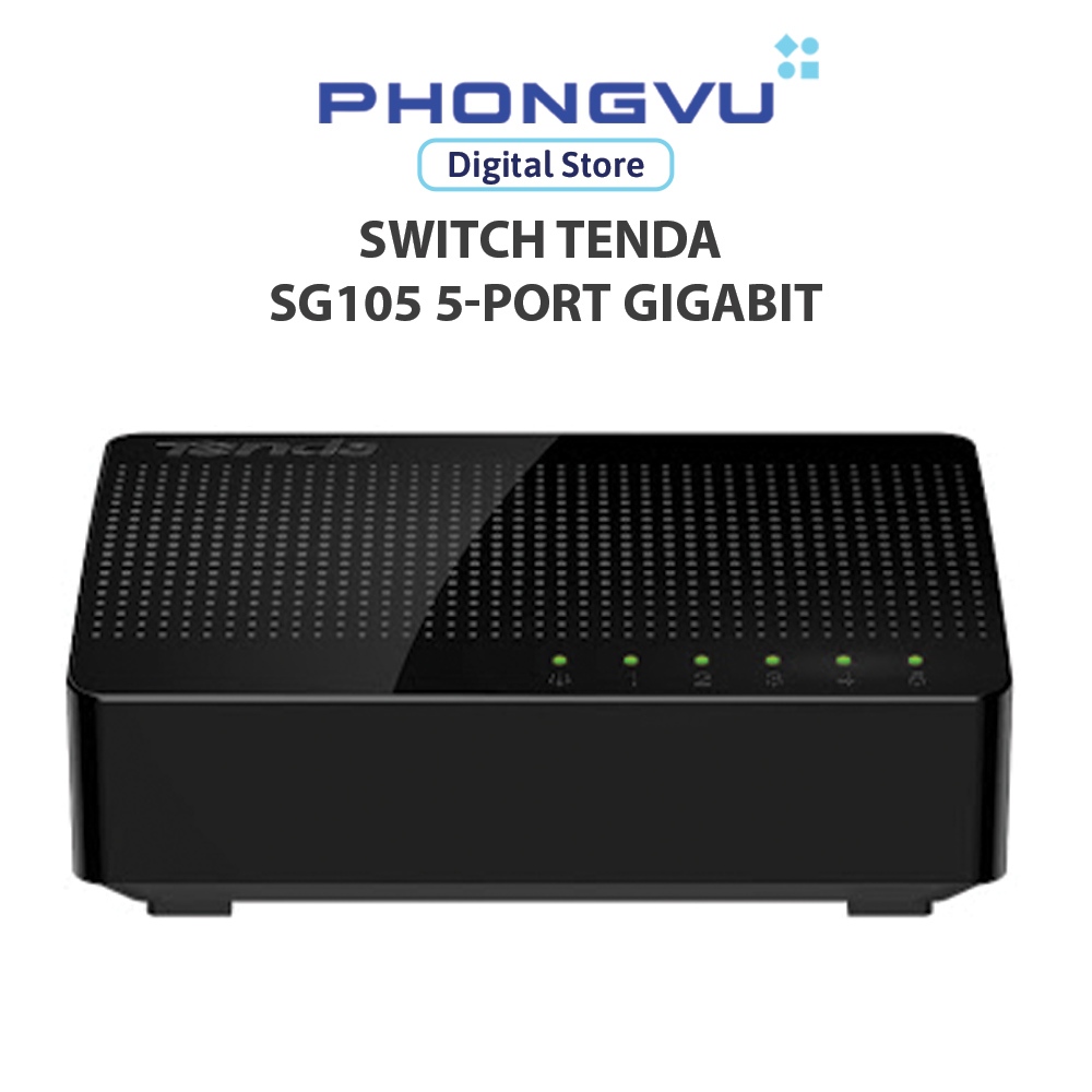 Thiết bị mạng/ Switch Tenda 5P SG105 - Bảo hành 36 tháng