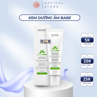 Kem Dưỡng Ẩm Laboratorios Babé Cho Da Dầu Mụn Stop AKN Mattifying Moisturiser 50ml