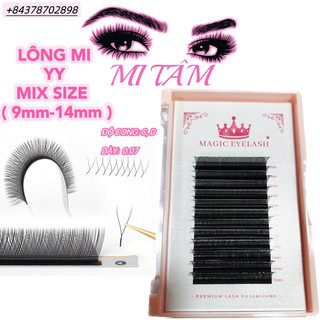 Lông mi yy mix c,cc, d _ dụng cụ nối mi _ phụ liệu nối mi mi tâm