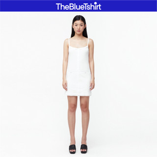TheBlueTshirt - Đầm thun hai dây nữ - Rib Mini Dress - White
