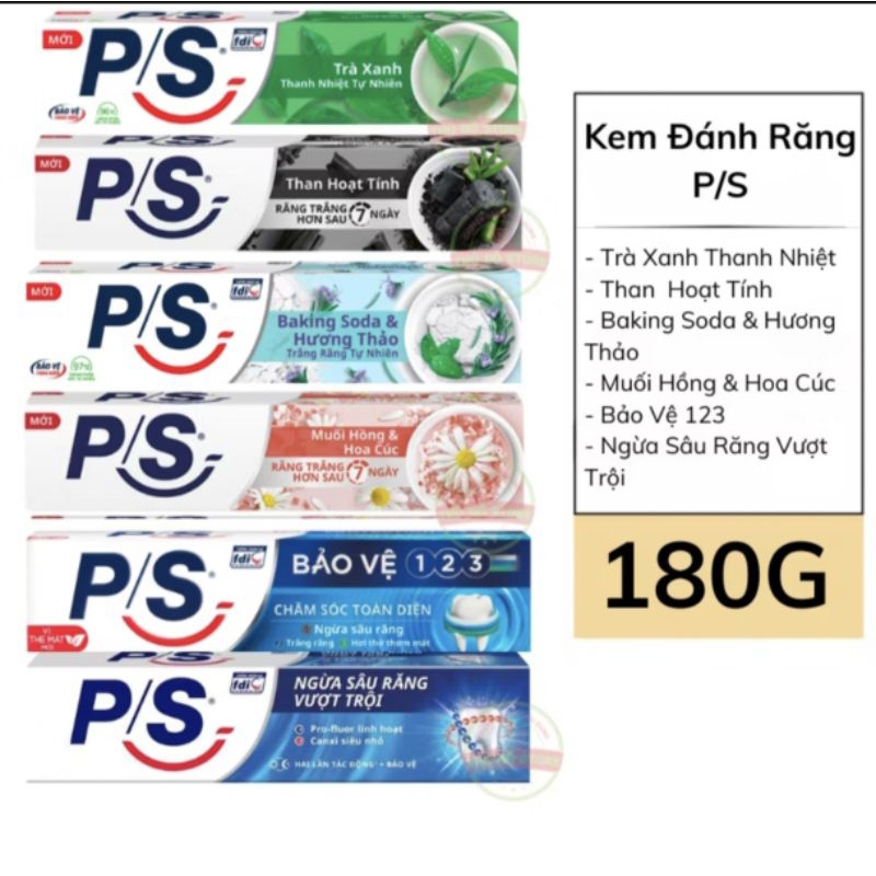 Kem đánh răng P/S 180g