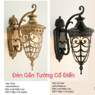 Đèn Trang Trí Gắn Tường Ngoài Trời Bán Cổ Điển - Đơn Giản Sang Trọng Không Lỗi Thời