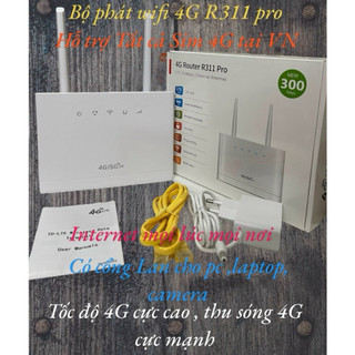 { Rẻ Vô Địch }. Bộ Phát Wifi 4G Model R311 Pro Cắm Điện 01 Cổng Lan