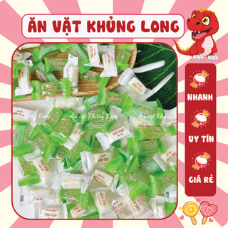 500g kẹo dẻo cốm dừa Bến Tre ăn vặt thơm ngon, kẹo dừa Bến Tre - Ăn vặt Khủng Long