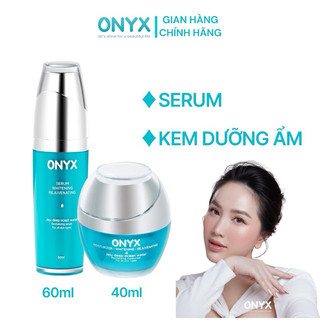 Bộ 2 Món Tinh Chất Serum và Kem Dưỡng Ẩm Trắng Da ONYX Bảo Thy giúp cấp nước dưỡng ẩm da mờ thâm làm sáng da