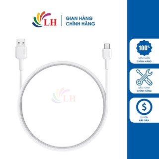 Cáp USB Type-C Aukey Impulse Braided AC 0.9m CB-CD30 - Hàng chính hãng - Chất liệu vải dù bền bỉ, dây dài 0.9 m