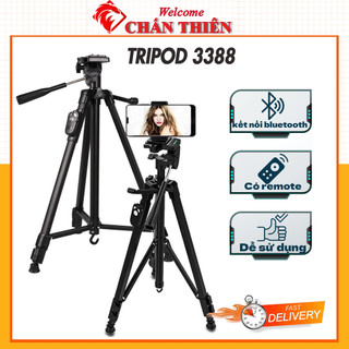 Giá đỡ điện thoại Tripod 3 chân TRIPOD 3388 kẹp điện thoại livestreams quay video đa năng Phụ Kiện Chấn THiên