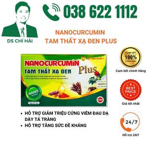 Nano curcumin tam thất xạ đen plus Học viện quân y