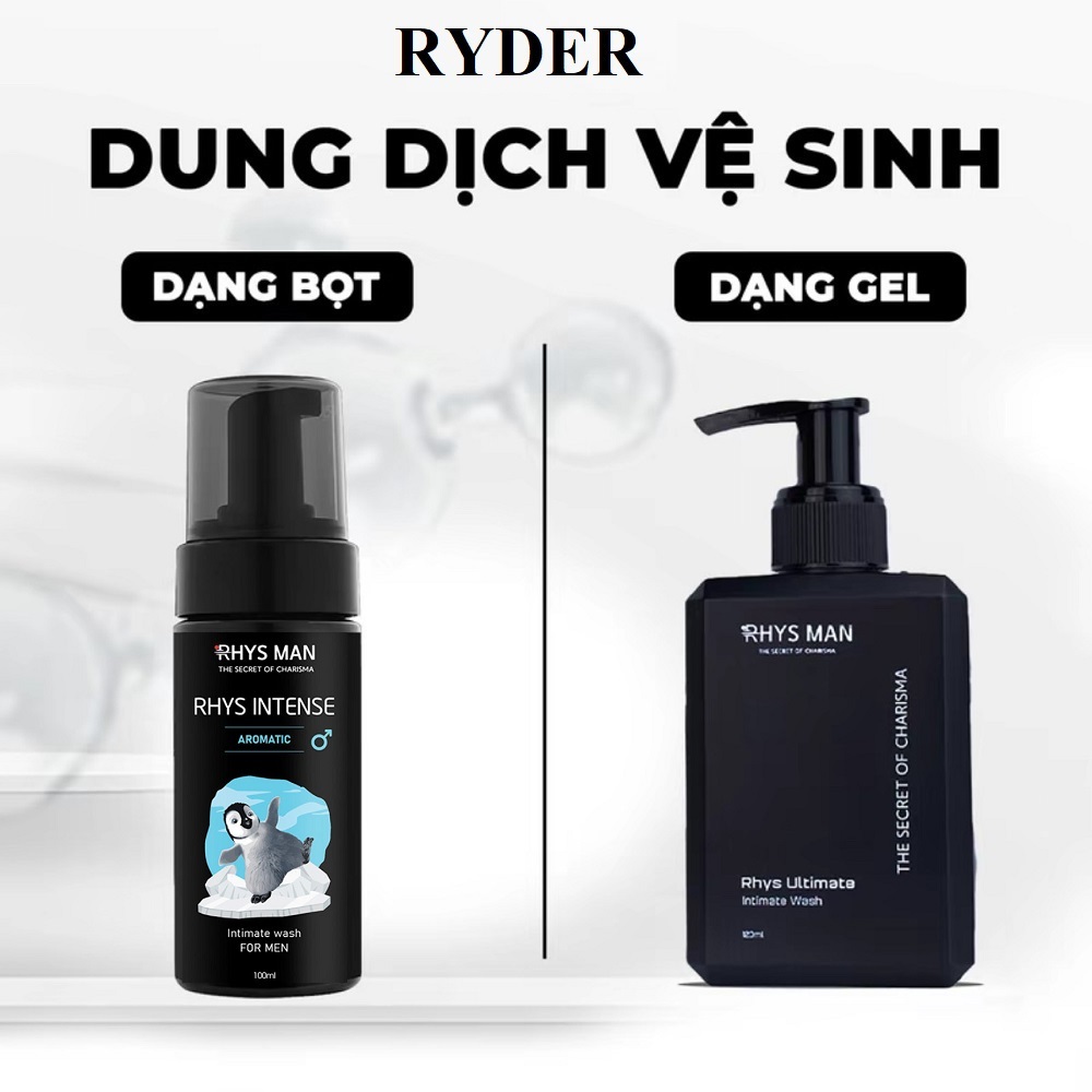 Dung dịch vệ sinh nam giới hương bạc hà RHYS MAN Rhys Ultimate 120ml