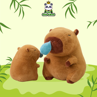 Gấu Bông Chuột Capybara Nước Mũi Vua Gấu Bông Thú Nhồi Bông Capybara Chảy Nước Mũi Rút Được