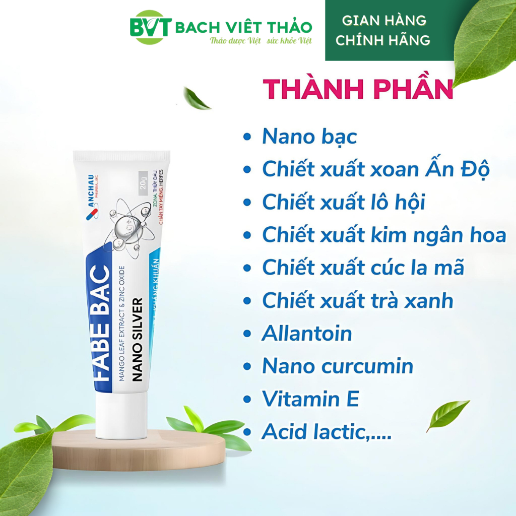 Face Bạc - Gel Nano Bạc Chữa Viêm Nấm Làm Sạch Da Kháng Khuẩn, Liền Sẹo Mờ Sẹo Mờ Thâm Skincare Làm Đẹp Da