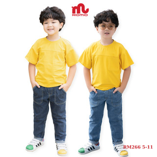 Quần jean dài bé trai RIOMIO cạp chun dáng đứng style Hàn Quốc chất jean mềm cho bé 20- 50kg RM266